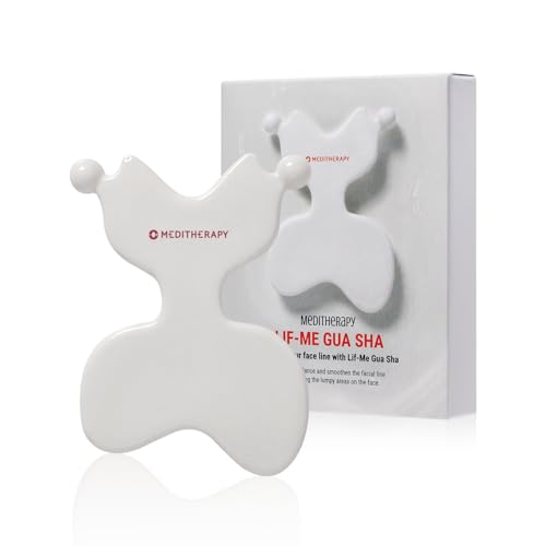 MEDITHERAPY LIF-me Guasha,Ceramic Gua Sha,Face Massage Tool, Facial Guasha, Guasha Board, Face Lift, Muscle Relief - style: FACIAL MASSAGER