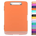 Hongri Clipboard with Storage with Pencil Case, 8.5 x 11 Storage Clip Board - color: Orange