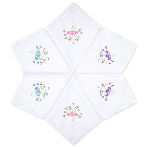Selected Hanky Women's Cotton Handkerchiefs, Ladies Hankies, Asst. Box Pack - color: Gift Wrap