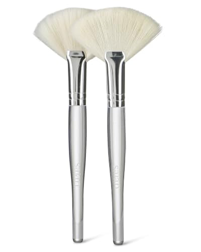 Saian Facial Cleansing Brush, Fan Style Skincare Brushes - Set of 2