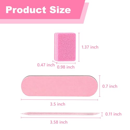12 Sets Disposable Manicure Kit Individually Wrapped Nail Care Set with Mini Nail Files and Buffers Nail Stick Portable Supplies Set for Nails Salon or Home Use Bulk Nail File for Travel