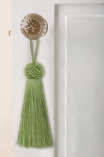 BEL AVENIR 8 Pcs Elegant Polyester Key Tassel Colorful Craft Tassels Charms - color: Green