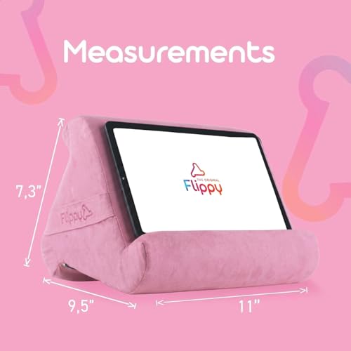 Flippy Original Tablet Pillow Stand & iPad Holder, Gift for Book Lovers & Readers, Multi-Angle Stand with Storage for Lap, Desk & Bed, Compatible with Kindle, Fire, iPad & Samsung, Pinkarama 4.0 - color: Pinkarama 4.0