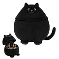 Funny Cat Makeup Bag, Large Cute Travel Toiletry Cosmetic Pouch Organizer - color: A-Cat-Black02