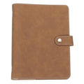 PATIKIL A5 PU Leather Binder Cover, 6 Ring Loose Leaf Binder Protector, Brown - color: Brown, size: A5