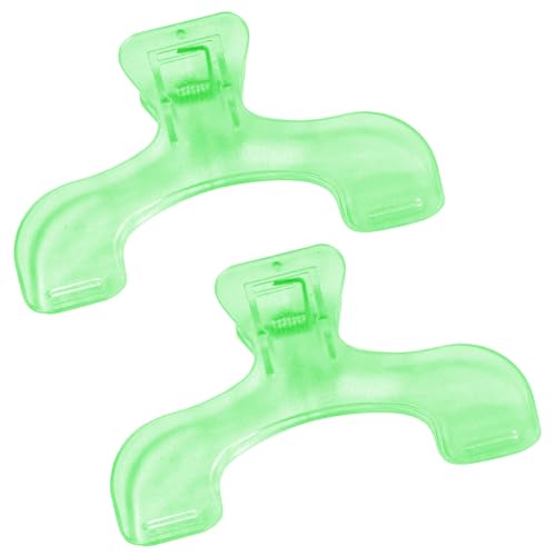 2Pcs Page Holders for Reading, Multifunctional Portable Book Clip Holders Practical Transparent Book Reading Accessories, Book Page Holders for Home School Office Books Magzines Notebook Supplies - color: Green