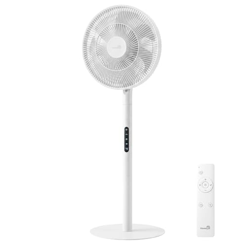 SAnmay Pedestal Fan,Ultra Slim Floor Fan 2-in-1 Detachable Portable Desk Fan, USB-C Powered & Power Bank Compatible, Quiet Air Circulator for Outdoor, RV, Camping and Home