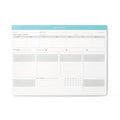 Dashboard Weekly Planner Desk Pad w/Daily Habit Tracker for Work & Study - color: Robin Egg Blue