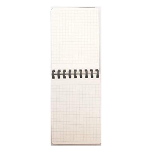 Kokuyo. Softring Memo Business A7, 5mm Grid, 70 Sheets Black (メ-SV477S5-D) - 4 Pack