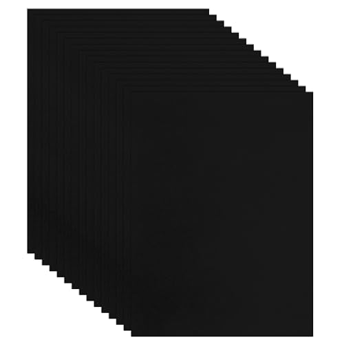 Guakicae 40 Sheets Black Cardstock 8.5 x 11 Printer Paper 75lb - color: Black, size: 40 Sheets