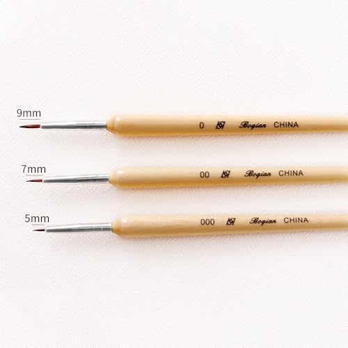 Nail Art Liner Brushes, 3 Piece Set