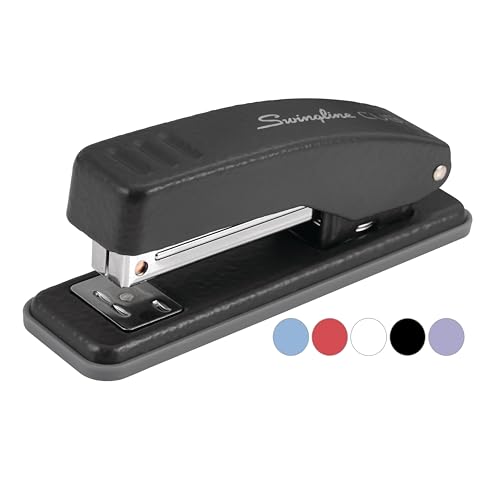 Swingline Stapler, Cub Compact Desktop Stapler, 20 Sheet Capacity, Metal, Matte Black (S701068) - color: Black
