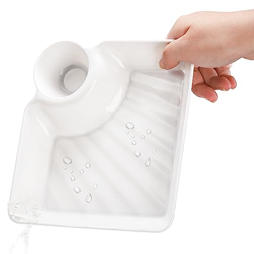 Lawei 10Pcs Chips and Dip Plates, Plastic Serving Platter Set Dumpling Plate with Dipping Saucer, White Divided Snack Serving Dishes for Appetizer, Sushi, Taco Salsa, Charcuterie, Reusable - size: Medium