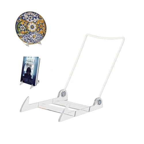 KINGDOM SOLUTIONS - 3.5" White Acrylic Display Stand Made in USA - 12 Pack - color: Acrylic White, size: 3.5" (12-pack)