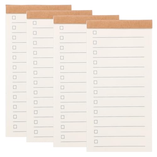 PATIKIL Portable Field Notes, 4 Pcs Small Notepads 50 Sheets Pocket Notebooks Memo Books to Do List Organizer Planner Daily for Work Office Journey, Planner - style: Planner