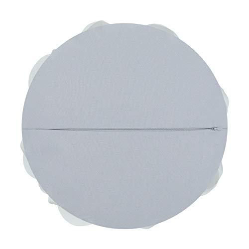 JWH Stereo Flower Throw Pillow Cover, Light Gray, 14 Inch - color: Gray, size: 14" x 14" (Pack of 1)