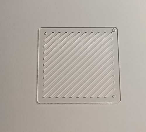 Acrylic Sashiko Stencil,Sashiko Embroidery Pattern,Quilt Stitch Mold,Small Needle Embroidery for Manual DIY Tool Template (Oblique Lines) - style: Oblique lines