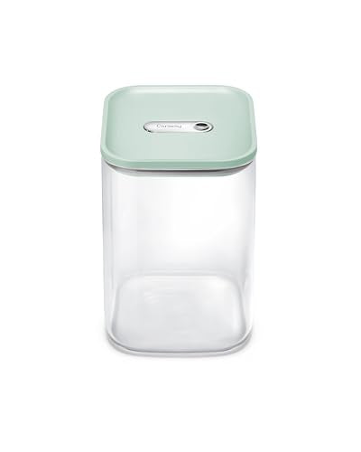 Caraway 4 qt Glass Airtight Food Storage Container with Lid - color: Mist, size: 4qt Container