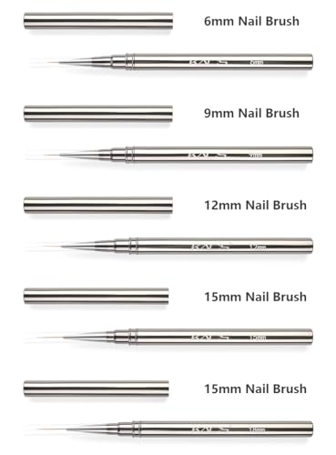 KADS 18mm Nail Liner Brush Ultra Thin Stripe Pen Fine Line Drawing Manicure - color: 18mm (Single)