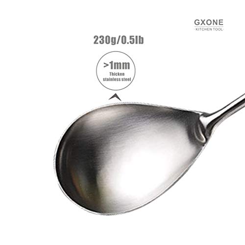Large Serving & Cooking Spoon,for Cooking and Buffets,304 Stainless Steel - style: Cooking Spoon-wood handle