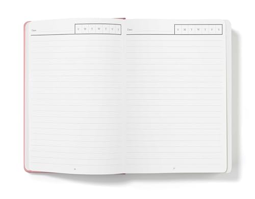 Wykeham's Executive 2026 Undated Daily Journal Planner – Customization Available (Personalized Rose, 8.5"×5.5") - color: Personalized Rose