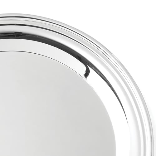 Reed & Barton Derby Silverplate Round Serving Tray, 12-Inch - style: Round Tray