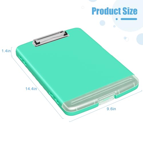 Hongri Clipboard with Storage with Pencil Case, 8.5 x 11 Storage Clip Board - color: Green