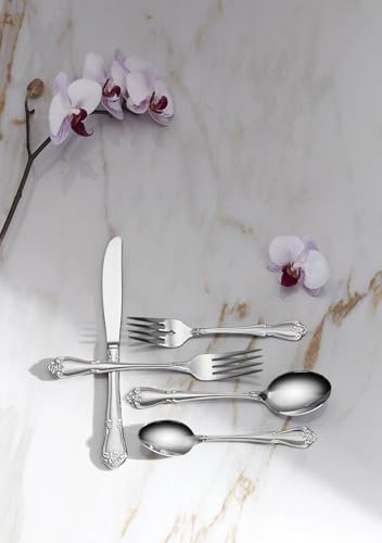 Oneida True Rose 5 Piece Everyday Flatware Serving Set - style: 5-Piece Serving Set