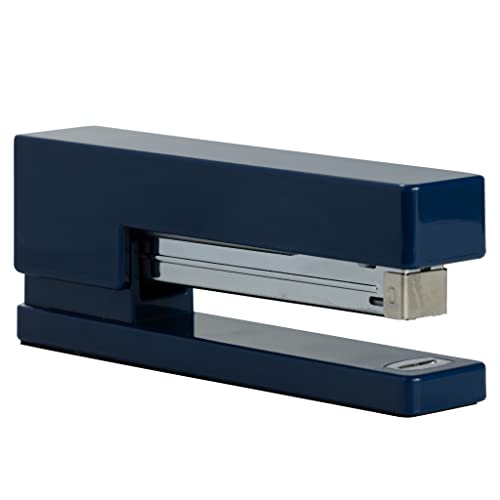 JAM PAPER Modern Desk Stapler - Navy Blue - Sold Individually - color: Navy Blue, size: Pack of 1