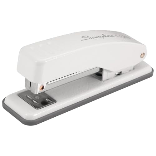 Swingline Stapler, Cub Compact Desktop Stapler, 20 Sheet Capacity, Metal, Arctic White (S701067) - color: White