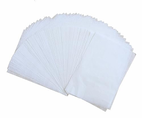 White Color A5 50 Sheets Natural Fiber Mulberry Tree Mulberry Paper Sheets Art Tissue Washi Paper Design Craft Art Origami Suppliers Card Making 8.3" x 5.8". (White, A5) - color: White, size: A5