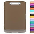 Hongri Clipboard with Storage with Pencil Case, 8.5 x 11 Storage Clip Board - color: Brown