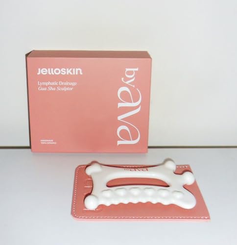 byAVA Ceramic Gua Sha Tool for Face and Body, Lymphatic Drainage Massager