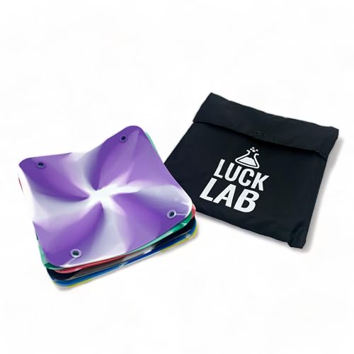 Luck Lab Board Game Token Trays, 6-Pack Folding Silicone Swirl Color Bowls
