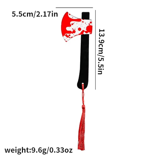 Horror Bloody Creepy Tool Bookmark, 1 Piece - color: 1pc Axes
