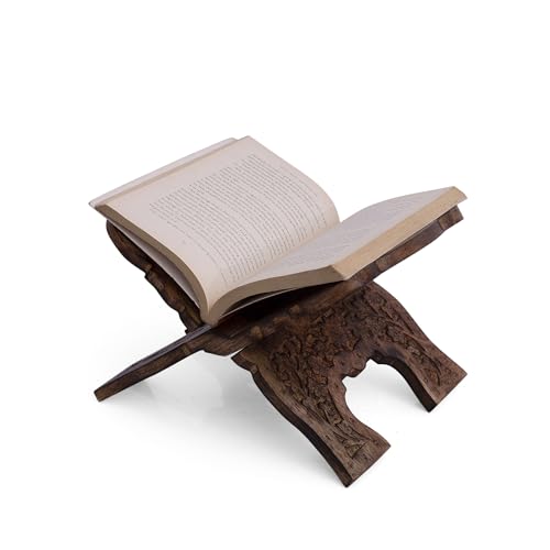Handmade Wooden Prayer Book Stand Rehal Folding Bible Quran Holder 12 Inch