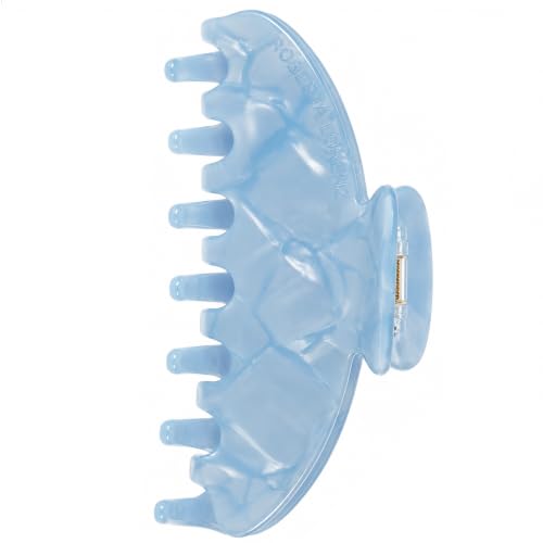 Luxury Hair Claw Clip Premium Acetate Strong Hold 4 Inch (Ice Blue) - color: Ice Blue