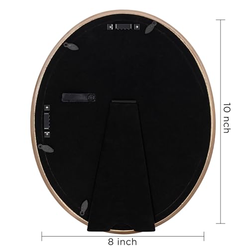 eletecpro 8x10 Oval Picture Frame with Real Glass Cover, Black, 2-Pack - color: Black, size: 8x10 Inches