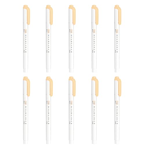 Zebra B-WKT7-MHOR Highlighter, Mild Honey Orange, 10 Count - color: honey orange, size: 1 Count (Pack of 10)