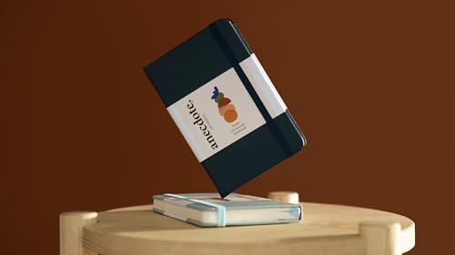Anecdote Journal Notebook (5.5"x3.5" Pocket Size) 192 Lined Pages Hardcover - color: Ink Blue, size: 5.5" x 3.5"