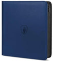 Premium Zip Card Binder 12 Pocket, Fabmaker 912 Pocket Trading Card Binder - color: Navy Blue, size: 12 Pocket - 15" x 13.6"
