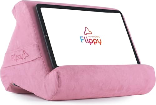 Flippy Original Tablet Pillow Stand & iPad Holder, Gift for Book Lovers & Readers, Multi-Angle Stand with Storage for Lap, Desk & Bed, Compatible with Kindle, Fire, iPad & Samsung, Pinkarama 4.0 - color: Pinkarama 4.0