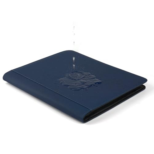 Toploader Binder, Holds 324 Toploaders, 9 Pocket Top Loader Binders with Sleeves for 3 x 4'' Toploaders, Double-Sided Pocket Top Loader Storage Binder, Trading Card Binder - Diamond Blue - color: Diamond Blue