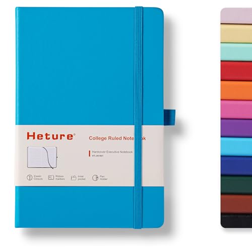 Hardcover Notebooks, A5 Lined Journals Notebook for Writing 160 Pages - color: Turquoise Blue, size: 1 Pack