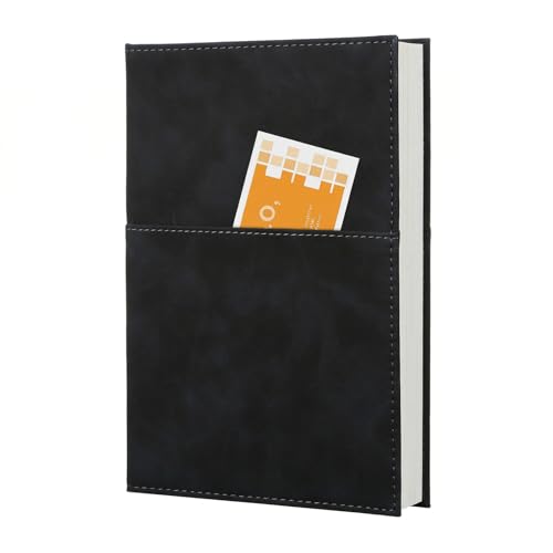 Comix Lined Journal Notebook for Work, 240 Pages, 5.5 x 8.3 inch, Black - color: Black1, size: 1 Pack