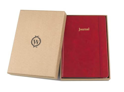 Wykeham's Executive 2026 Undated Daily Journal Planner – Customization Available (Crimson, 8.5"×5.5") - color: Crimson
