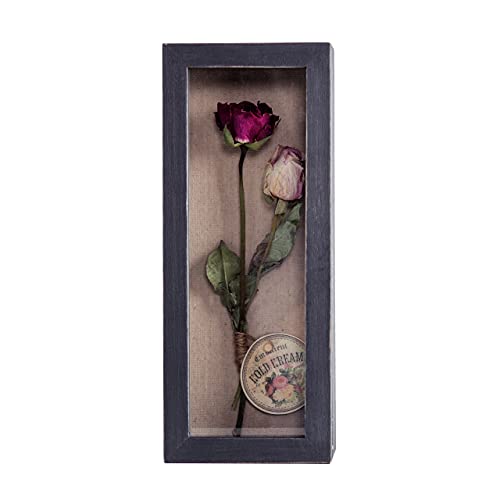 Freezing point Shadow Box Frame 5x12.5 Shadow Box Pin Display Case Cabinet Picture Frame with Linen Back Memorabilia Awards Medals Bouquet Badge Wedding Memory Box for Keepsakes Black Small Narrow - color: Black, size: 5×12.5
