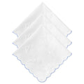 Handkerchiefs for Women Soft Cotton,Dainty Embroidered Womens Handkerchiefs - color: White