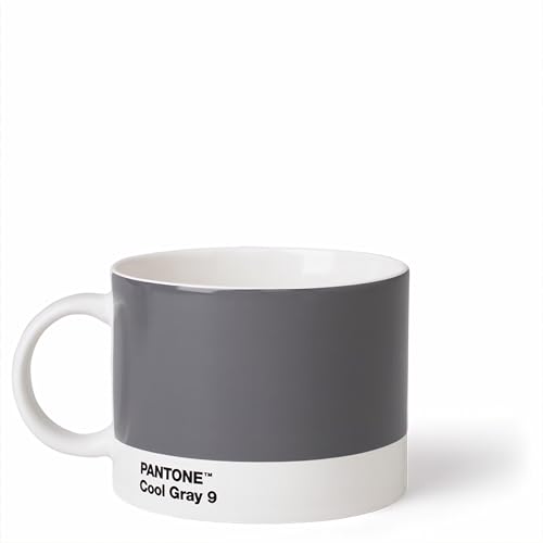 Copenhagen Design Pantone Cup, Tea/Coffee Mug, fine China (Ceramic), 475 ml, Grey, Cool Gray 9 C, Porcelain, one Size - color: Gray