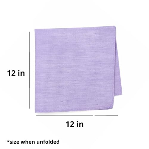 tiemart Regent Morris Neckwear Silk/Linen Pocket Square - color: Purple Regency